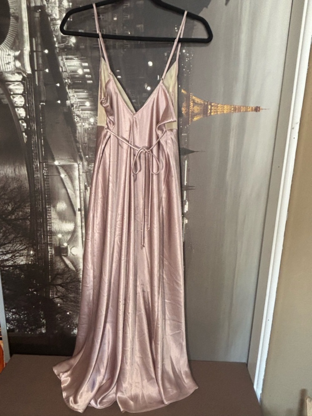 Vintage Giligan and O’Malley chemise and robe set in mauve beaded lace - Picture 4 of 8
